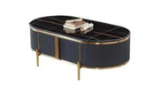 Dalia Ribbed Furniture Range - Midnight & Gold